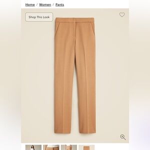 J. Crew Katie straight leg suit pants